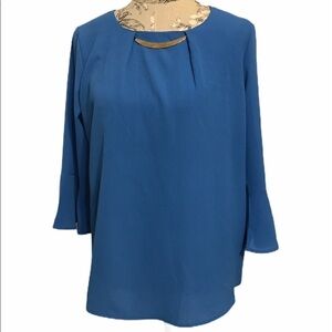🆕 Profile Blue Dress Top L